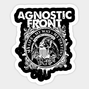 AGNOSTIC FRONT BAND Sticker